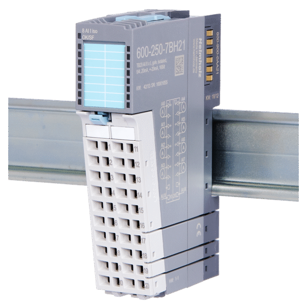 Helmholz TB20 Analog Input Module – AI8×I, 0/4–20 mA, ±20 mA, Iso., 16 Bit (600‑250‑7BH21)